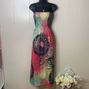 Shoreline Multicolor Midi Sundress